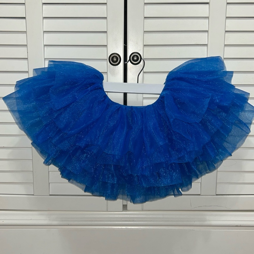 Blue Tutu Skirt for Dance or Halloween Costume